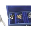 Image 2 : Fleur De Lis Jewelry Box and Assorted Jewelry