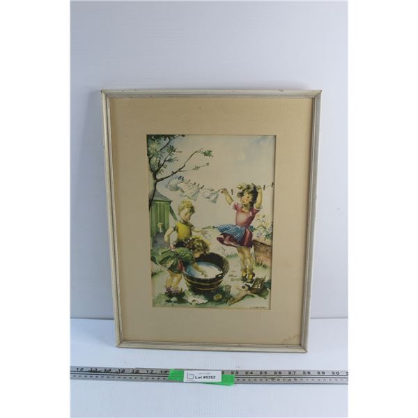 Framed Art Print by A. Kermer 19'' x 14''