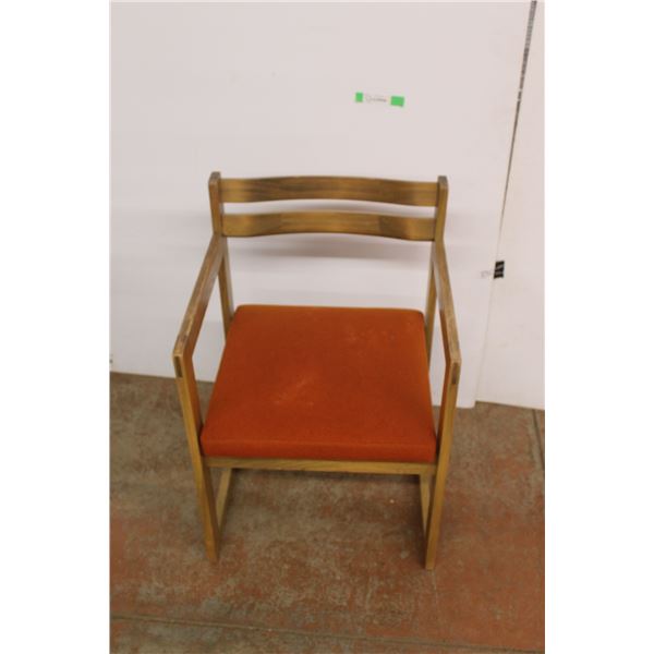 *Wooden Cushion Chair 30'' x 21'' x 23''