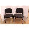 Image 1 : * (2) Black Office Chairs - Stacking