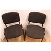 Image 2 : * (2) Black Office Chairs - Stacking