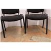 Image 3 : * (2) Black Office Chairs - Stacking
