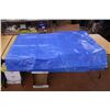 Image 4 : * Plastic End Table, Tarp - Approximately 114" x 88"
