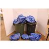 Image 1 : * (2) Garbage Barrels, (6) Tarps