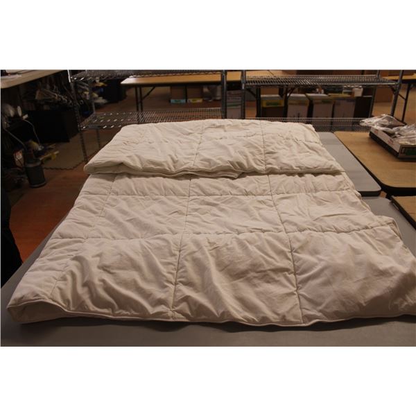 Posturepedic White Queen Duvet, Some Staining