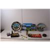 Vintage Lot- (2) Razors, (3) Souvenir Plates, Misc.