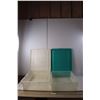 Image 1 : (2) Plastic Storage Totes with Lids Approx. 6" Tall x 23" Long x 16.5" Wide