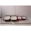 Image 1 : (4) Plastic Containers with Lids 11" & 7.5" Long