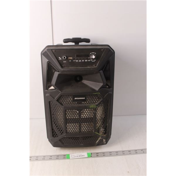 Sylvania 8" Bluetooth Tailgate Speaker with Wheel and Mic, Powers On