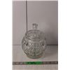 Image 1 : Crystal Cookie Jar with Lid 10" Tall x 7" Wide