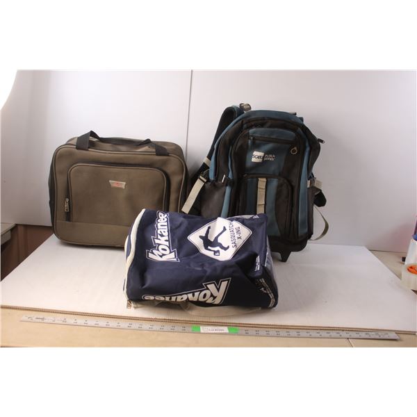 Kokanee Cooler Backpack, Air Canada & SGEU Rolling Bags