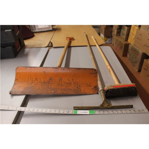 *Vintage Squeegee, Shovel & Broom Up to 64" Long