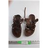 Image 1 : Pair of Camel Sandals - Size 10/11