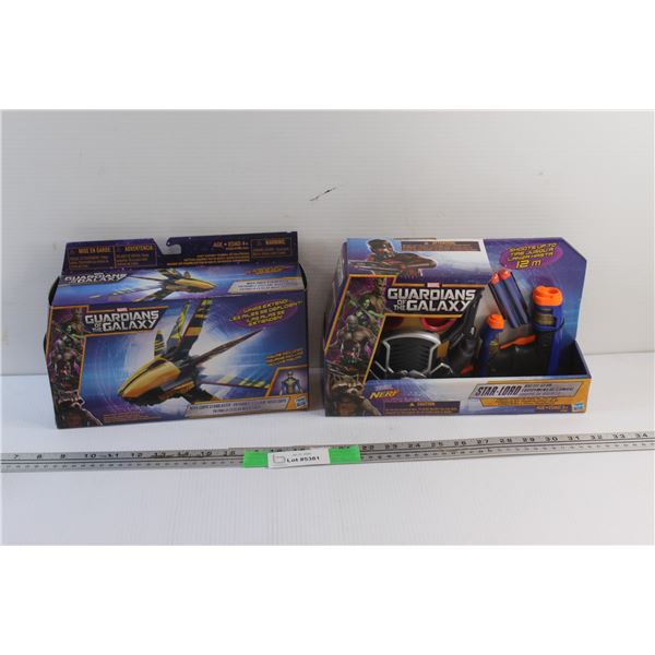 Marvel Guardians of the Galaxy Star Lord Battle Gear and Nova Corps Starblaster - Sealed