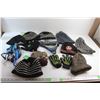 (9) Winter Toques and (3) Pairs of Gloves, Variety Lanyards