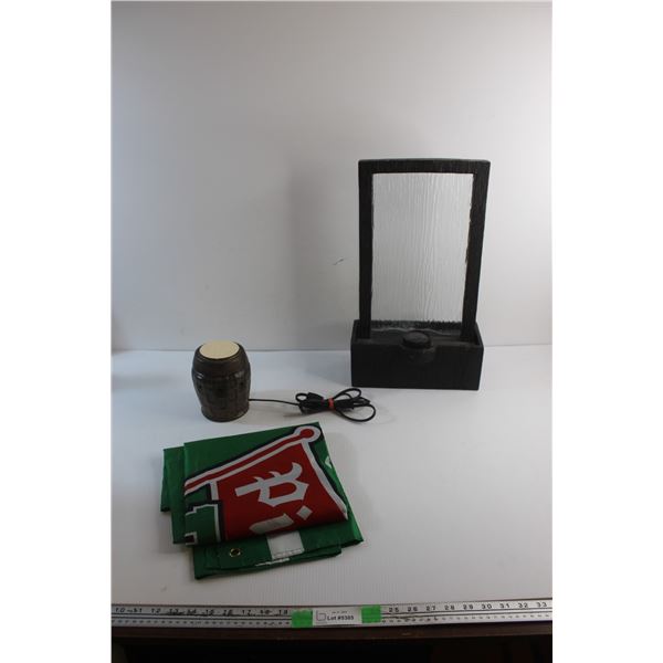 Pilsner Flag, Room Lamp and Waterfall Candle Holder