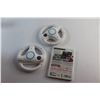 Image 2 : Wii Mario Kart Game and (2) Wii Steering Wheel Controllers - As Is