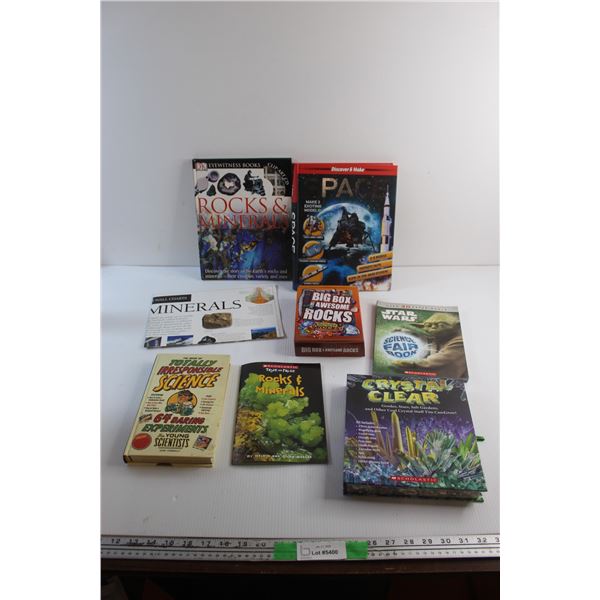 Books - Rocks & Minerals, Space & Totally Irresponsible Science and Trivia Games