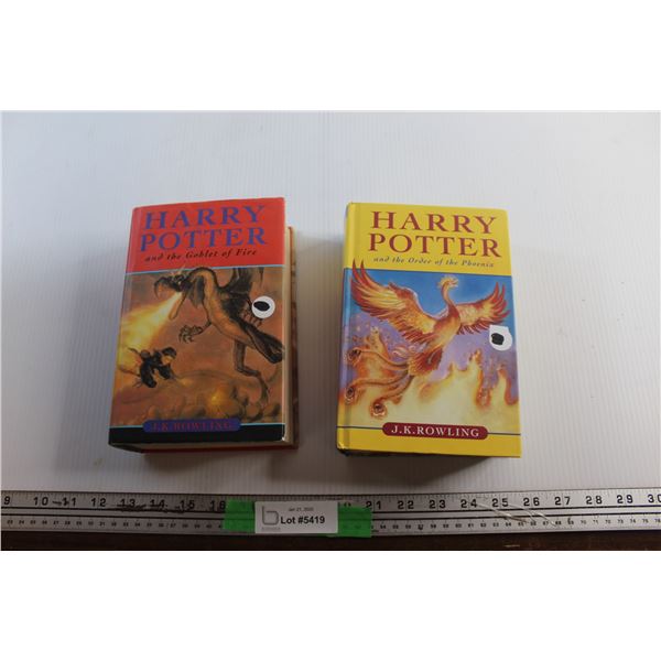 (2) Harry Potter Books by J.K. Rowling (Goblet of Fire, Order of the Phoenix)