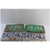 Image 5 : 4 Pairs of  British Columbia and 1 Pair 1965 Saskatchewan License Plates