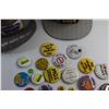 Image 4 : Via Rail Conductor Cap & Labatt's Lite Cap and Assorted Button Pins