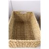 Image 2 : (4) Wicker Storage Baskets 7" Tall x 14: Long x 10" Wide