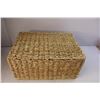 Image 3 : (4) Wicker Storage Baskets 7" Tall x 14: Long x 10" Wide