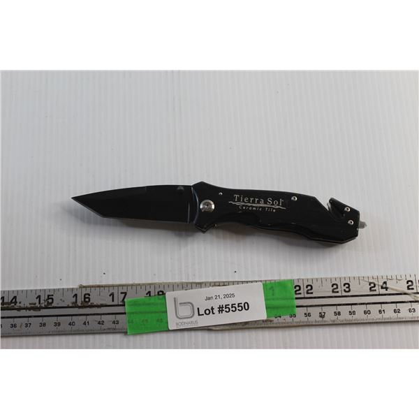 Tierra Sol Ceramic Tile Folding 4'' Blade Knife