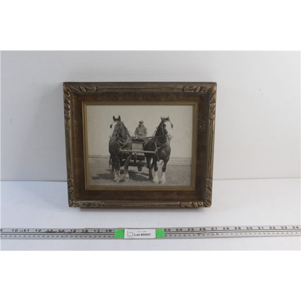 Framed Country Man Art Print 13'' x 12''