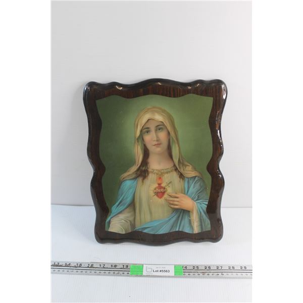 Religious Themed Art on Wood 15'' x 11''