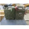 Image 1 : two military gas cans