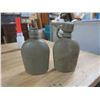 Image 1 : 2 military canteens