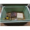 Image 4 : 23"x15" wooden box with contents