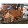 Image 1 : 5ftx40" table with leaf and 5 chairs