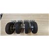 Image 2 : 4 pc pneumatic caster 8" wheels 4 1/2" plate 4 ply 300lbs capacity