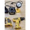 Image 4 : 5 dewalt tools with 4 batteries 2 12, 1 14.4v, 1 18v (does not charge) and charger