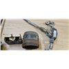 Image 2 : cable winch, hand pump, 2 boxes of locking washers, ww2 era fire hose extention