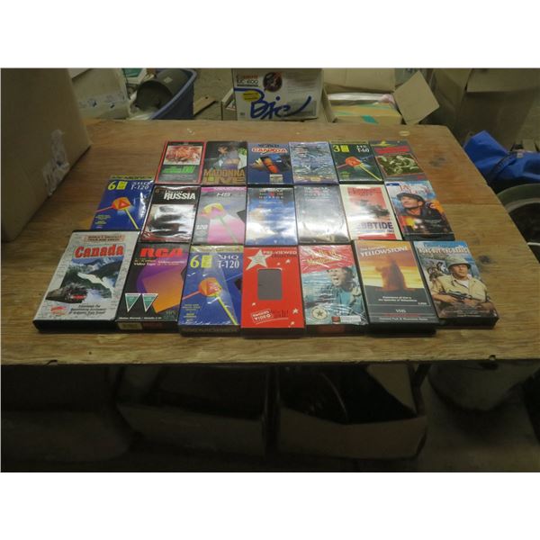 lot of VHS tapes