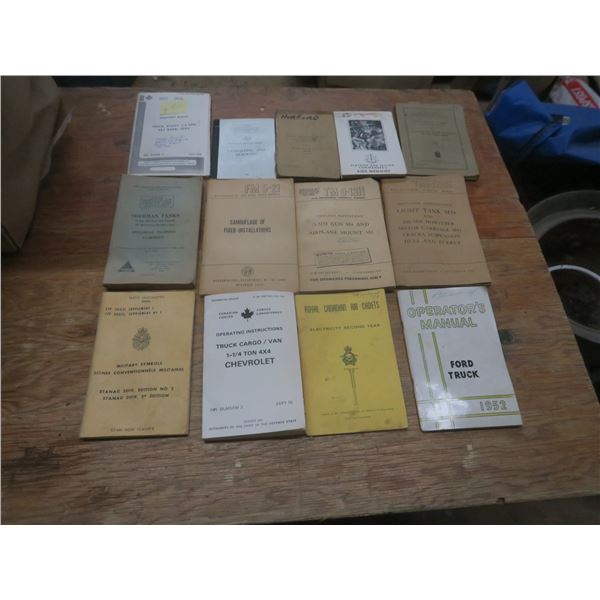 box of operator manuals