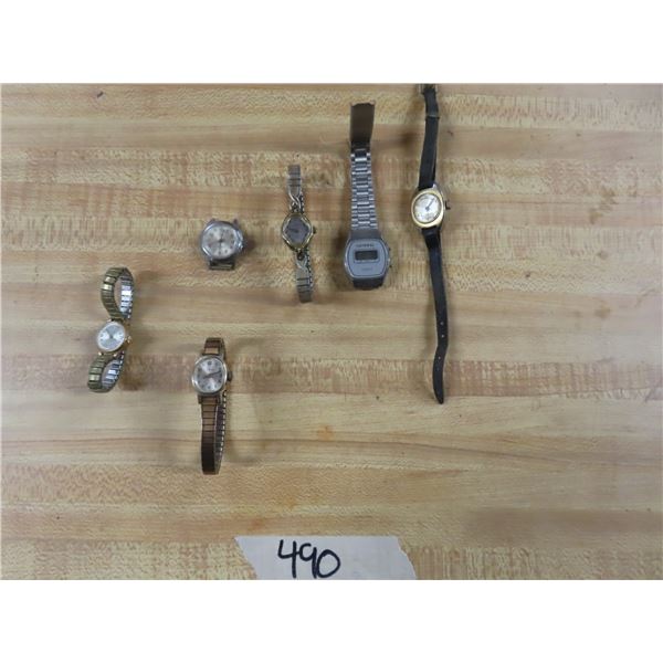 Bag of vintage watches