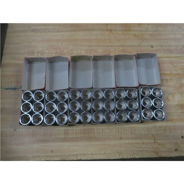 6 sets of 3/8 6 sockets