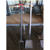 Image 5 : post hole auger, shovel, hoe and pitch fork