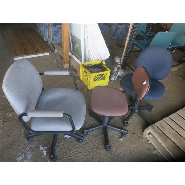 3 office chairs