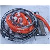 Image 1 : orange tubing, barb wire bundle and a bundle of wire