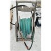 Image 1 : garden hose reel cart with garden hose and nozzle