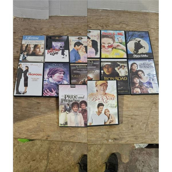 12 assorted movies