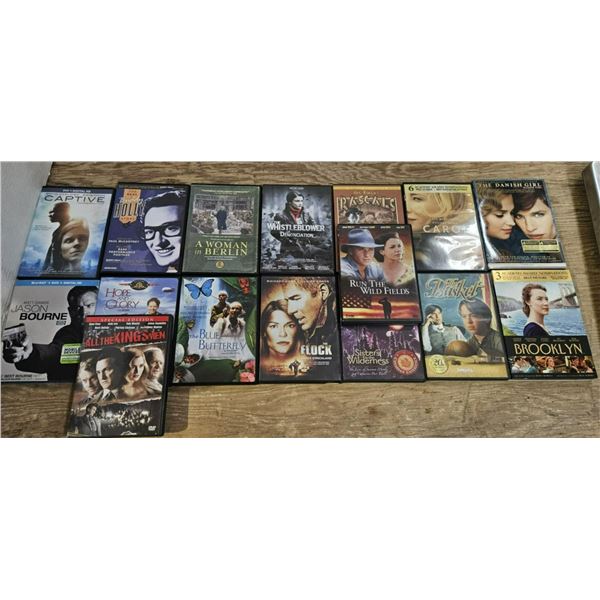 16 assorted movies