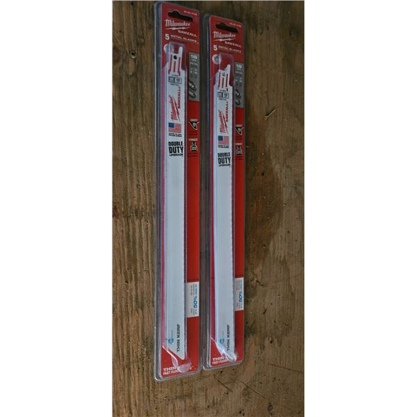 2 5 pack of milwaukee sawzaw blades