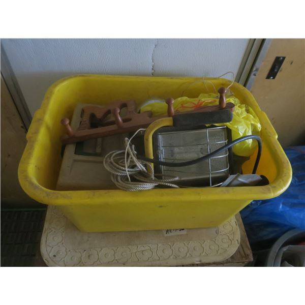 tub of assorted hardware