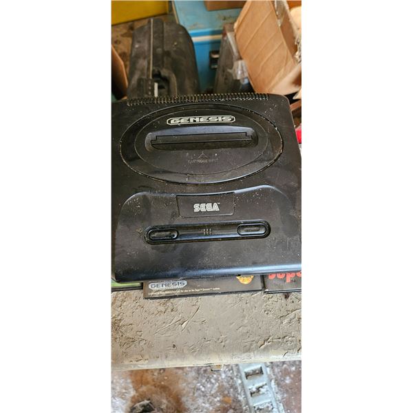 sega genesis w/ 3 games